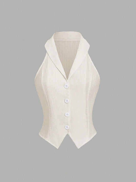 Chaleco Almendra perla