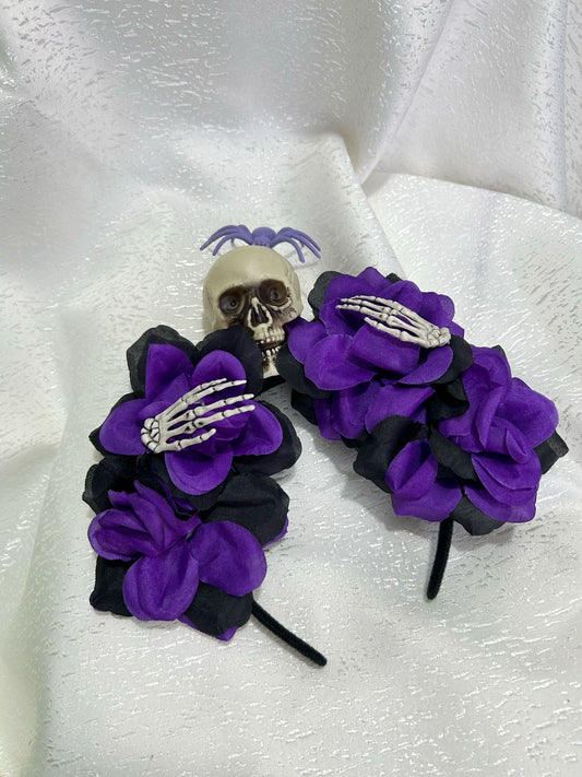 vincha calavera con mano