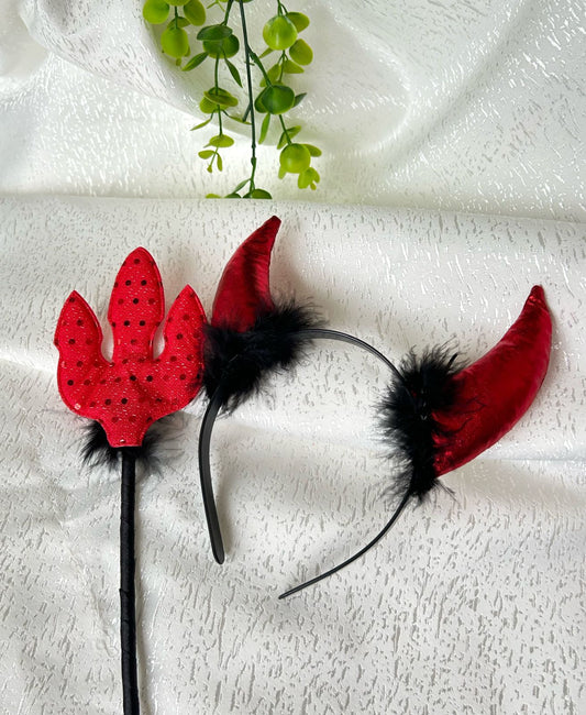 Vincha de diabla con trinche