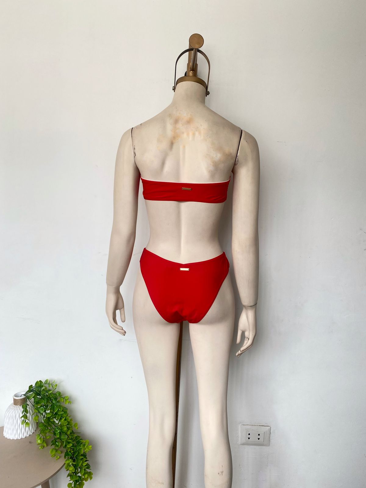 Conjunto de bikini con aplicaciones de rosas