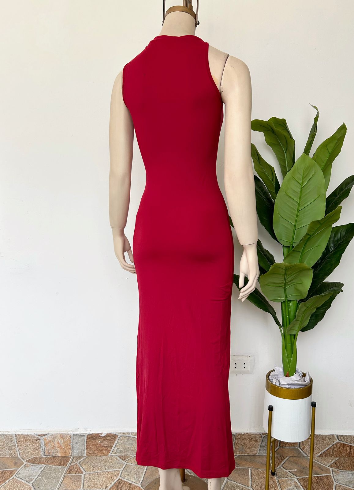 Vestido con detalle de fruncido