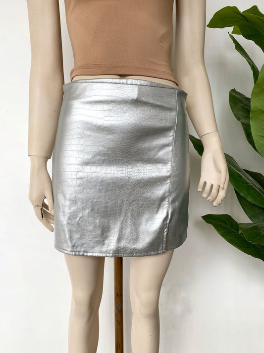 Falda metalizada