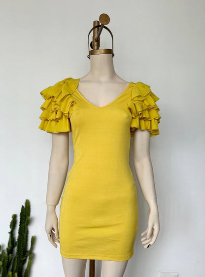 Vestido ajustado unicolor