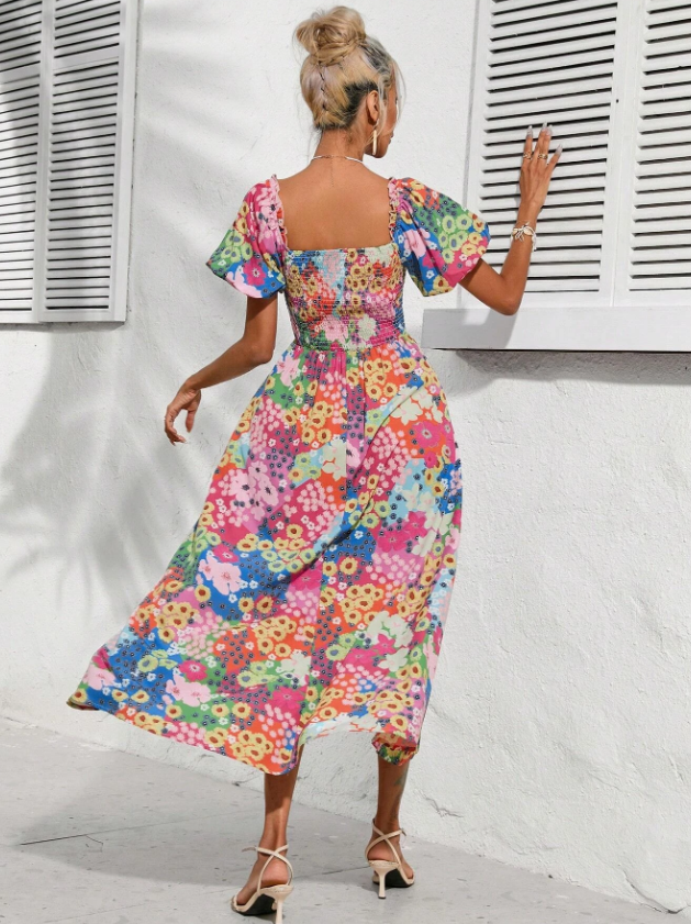 Vestido con estampado floral