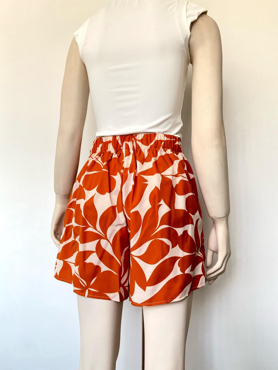 Falda short anudada