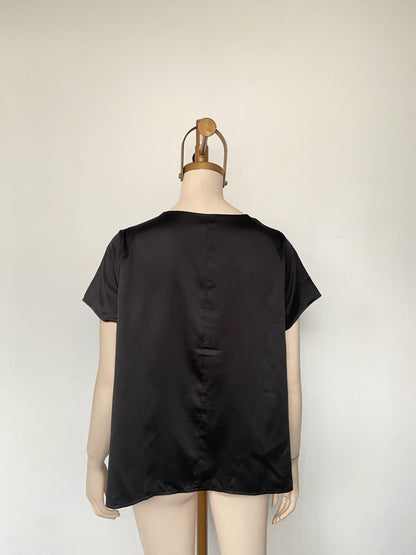 Blusa casual con drapado