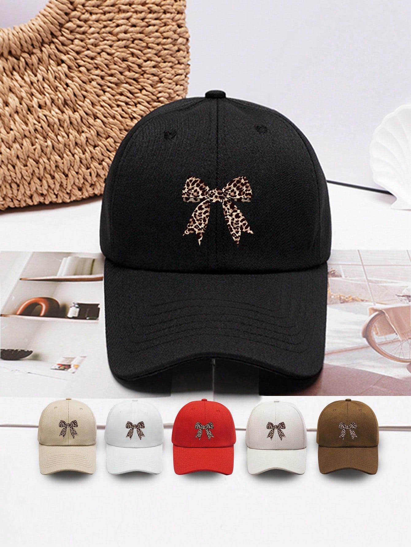 Gorro lazo print negro