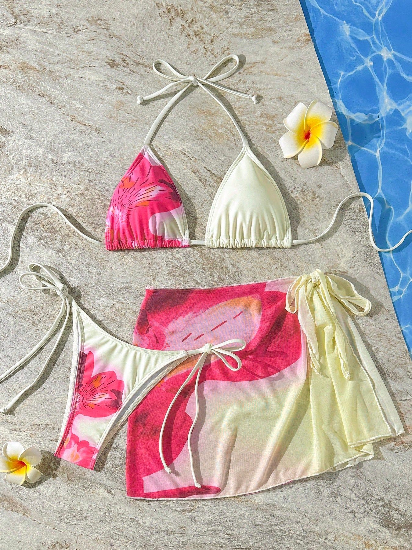 Bikini beage de flor