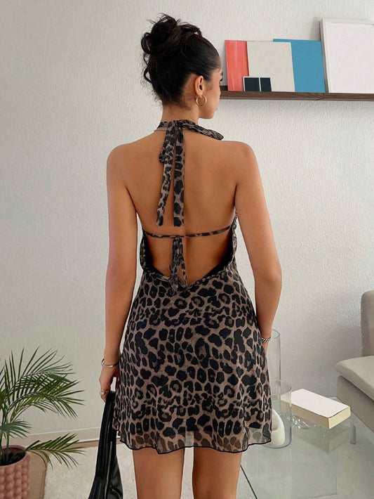 Vestido animal print